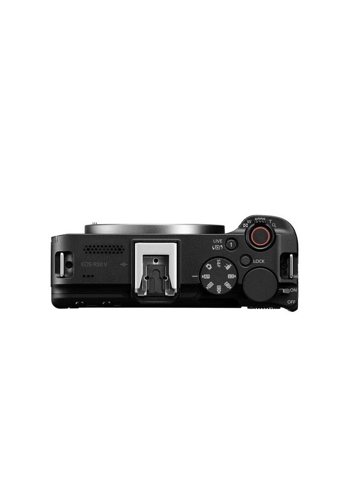 Canon - EOS R50 V with RF-S14-30mm F4-6.3 is STM PTZ Lens, APS-C Mirrorless Interchangeable Lens Hybrid Camera, Ultra-Wide Angle Zoom Lens, Vertical Video, Vlogging, Live-Streaming, Content Creation - Image 1