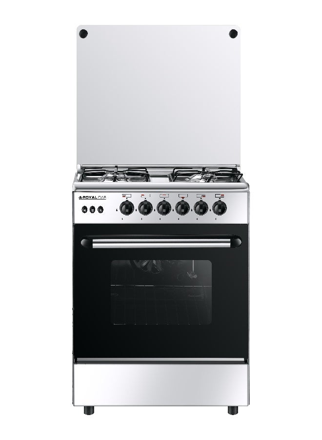 Royal Gas Freestanding Cooker – Speed – Fan – Venturi – 4 Burners – 60 × 60 – 2010315 SP60-E-SS-V Stainless steel Glossy - Image 1