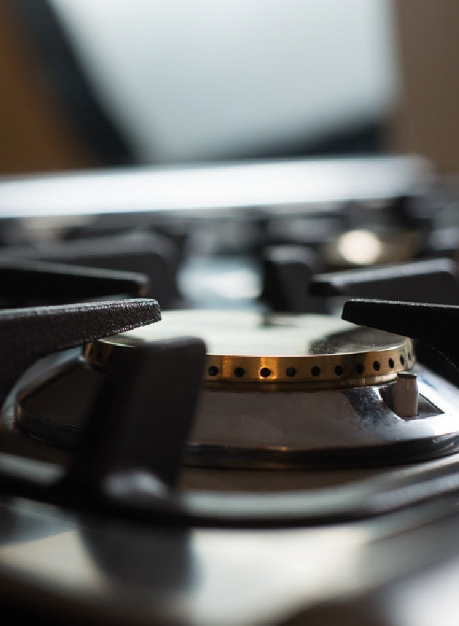 رويال Royal Gas Freestanding Cooker – Bright – Fan – Sabaf – Cast Iron – 5 Burners – 60 × 90 – 2010333 BR90-C-SS-MV Stainless steel Glossy - Image 3