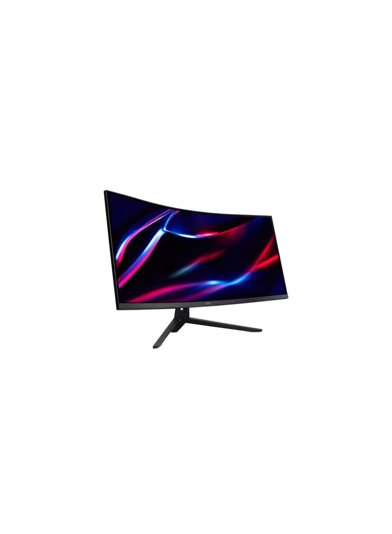 Acer 34 inch 4k (3440 x 1440) IPS 240Hz Curved Gaming Monitor | 0.5ms Response Time | 300 Nits Brightness | AMD FreeSync Premium Certified | 2 x HDMI 2.0, 2 x  DP, MM Audio out | 90% Adobe RGB Wide color gamut VA Pane| Acer Nitro ED343CUR Xbmiippx Monitor Black | 2 Years Manufacturer Warranty Black - Image 2