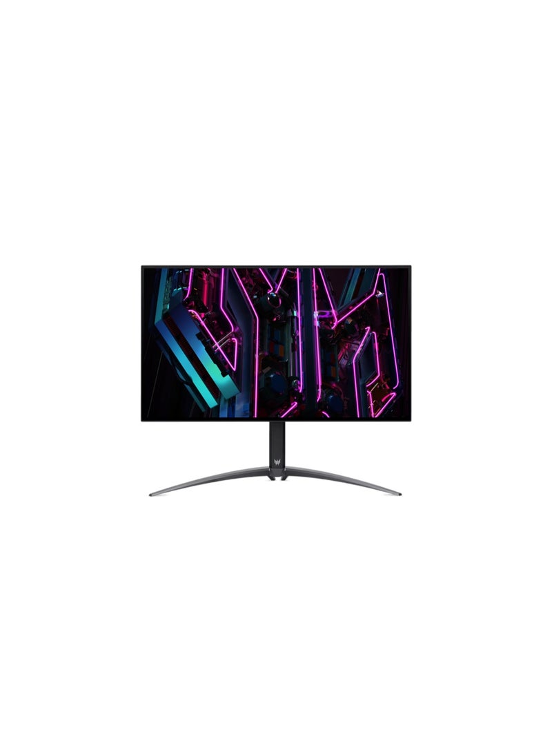Acer 69cm 27W, X27Ubmiipruzx ZeroFrame OLED QHD FreeSync Premium 240Hz 0.01ms(PRT)/0.03ms(GTG) 1000nits 2xHDMI 1xDP 1xType-C MM Audio out USB3.2x2 USB-B(2up-2K-2560X1440 Black  - Image 1