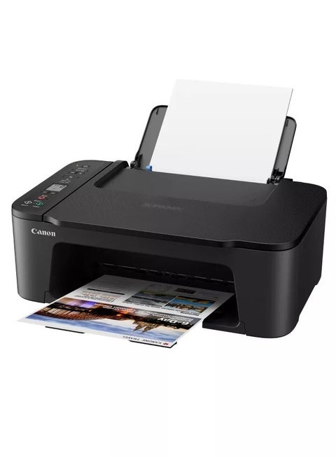 PIXMA TS3720 Wireless Inkjet All-in-One Printer, 7.7 (black) / 4.0 (colour) Images Per Minute, 60-Sheet Capacity, 1.5" Segment LCD Screen, Chromebook compatible, Dual Band Wi-Fi, TS3720 Black