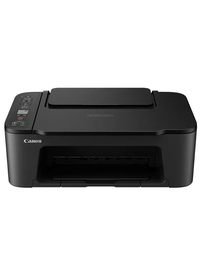 Canon PIXMA TS3720 Wireless Inkjet All-in-One Printer, 7.7 (black) / 4.0 (colour) Images Per Minute, 60-Sheet Capacity, 1.5" Segment LCD Screen, Chromebook compatible, Dual Band Wi-Fi, TS3720 Black - Image 4