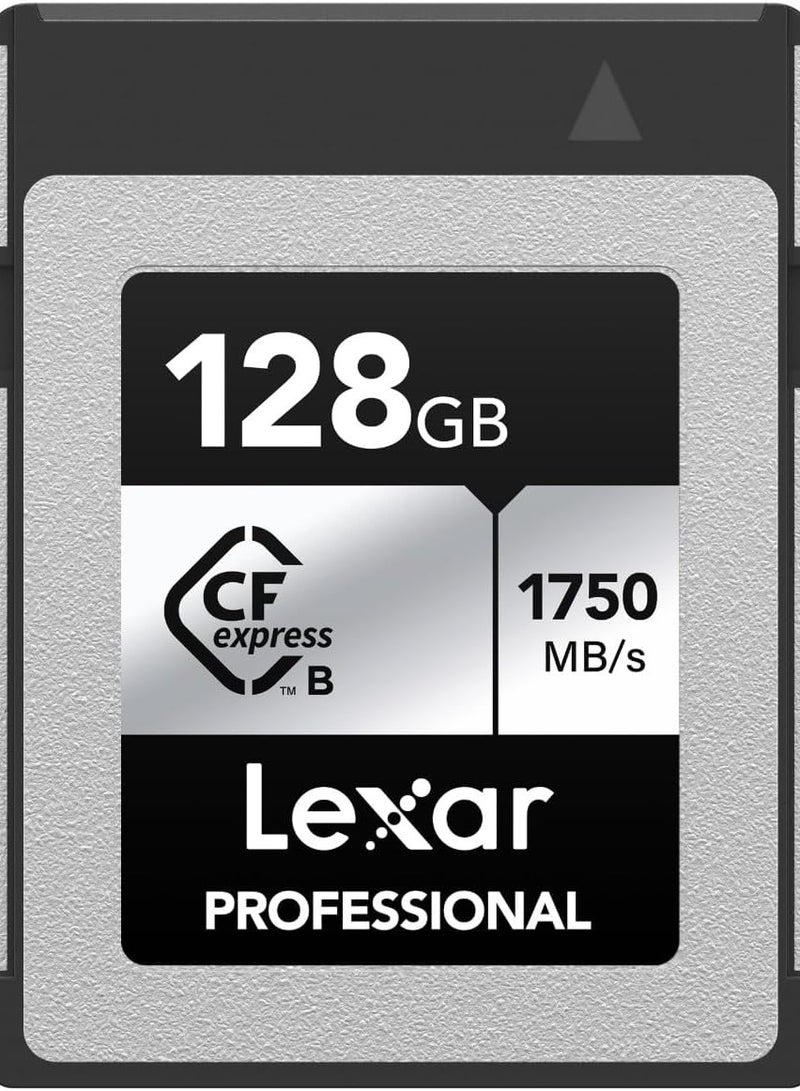 Lexar Professional SILVER Series 128GB CFexpress Card, Type B CFe Card, up to 1750MB/s Read Speed 128 GB - Image 1