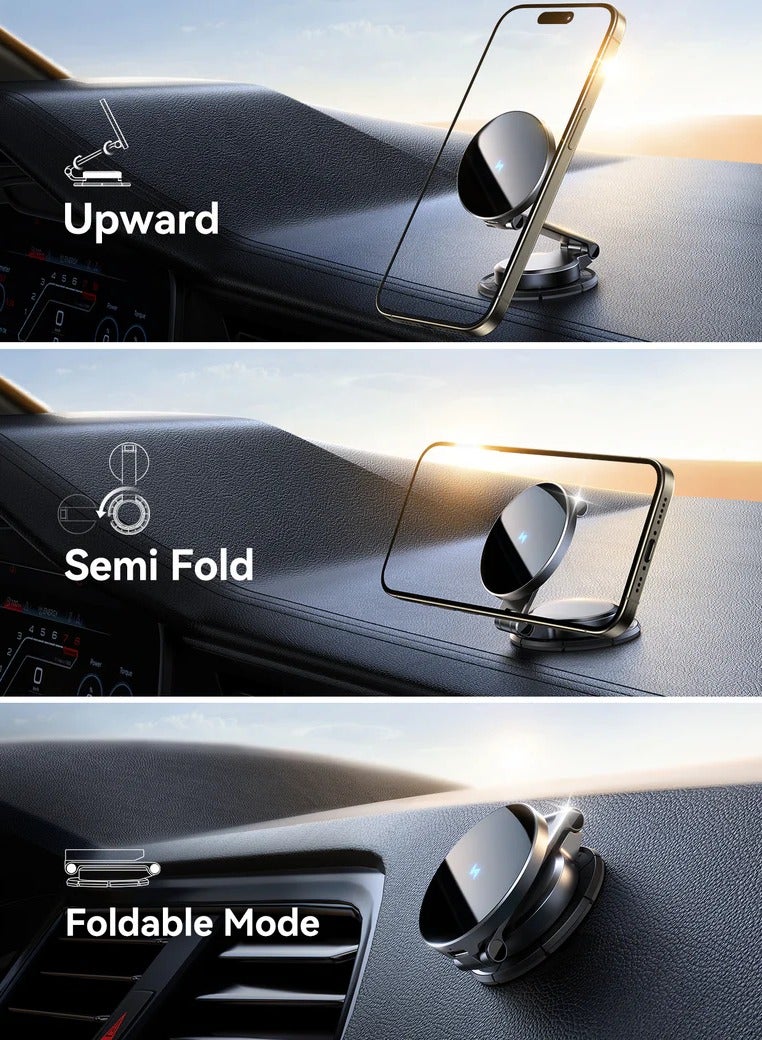 JOYROOM JR-ZS408 Magnetic Wireless Car Charger Holder Black  - Image 3