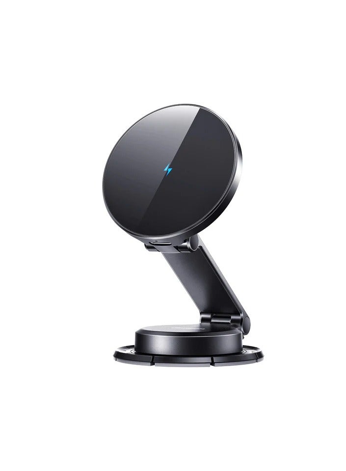 JOYROOM JR-ZS408 Magnetic Wireless Car Charger Holder Black  - Image 2