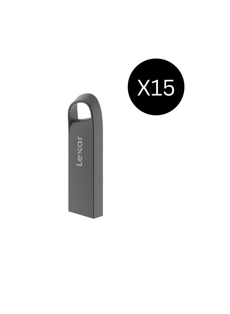 Lexar Bundle Of 15 JumpDrive E21 USB 2.0 Flash Drive  - 64 GB - Image 1