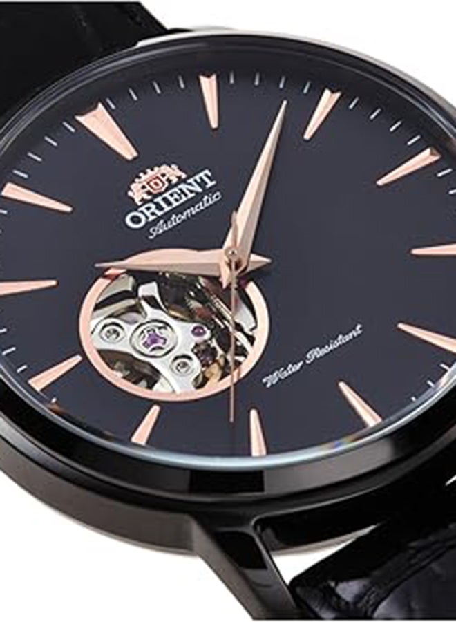 أورينت Men's Mechanical Classic Men's Watch TAG02001B0, Open Heart, Black Dial, 41mm, 50M WR - Image 4