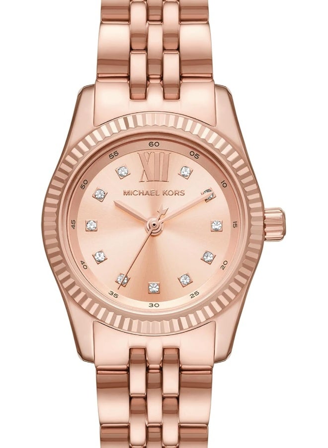 Girls' Women's Lexington Rose Gold-Tone Stainless Steel Bracelet Watch MK4739