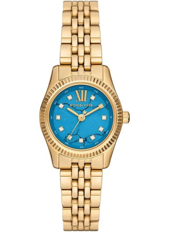 Michael Kors Girls' Women's Watch Lexington Three-Hand Gold-Tone Stainless Steel MK4813 - Image 1