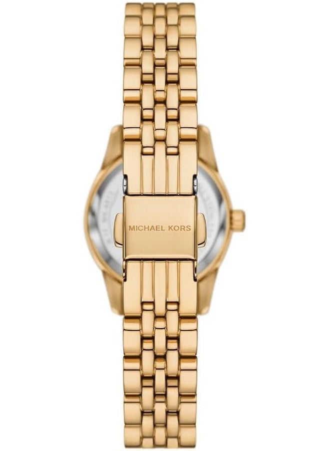 Michael Kors Girls' Women's Watch Lexington Three-Hand Gold-Tone Stainless Steel MK4813 - Image 3
