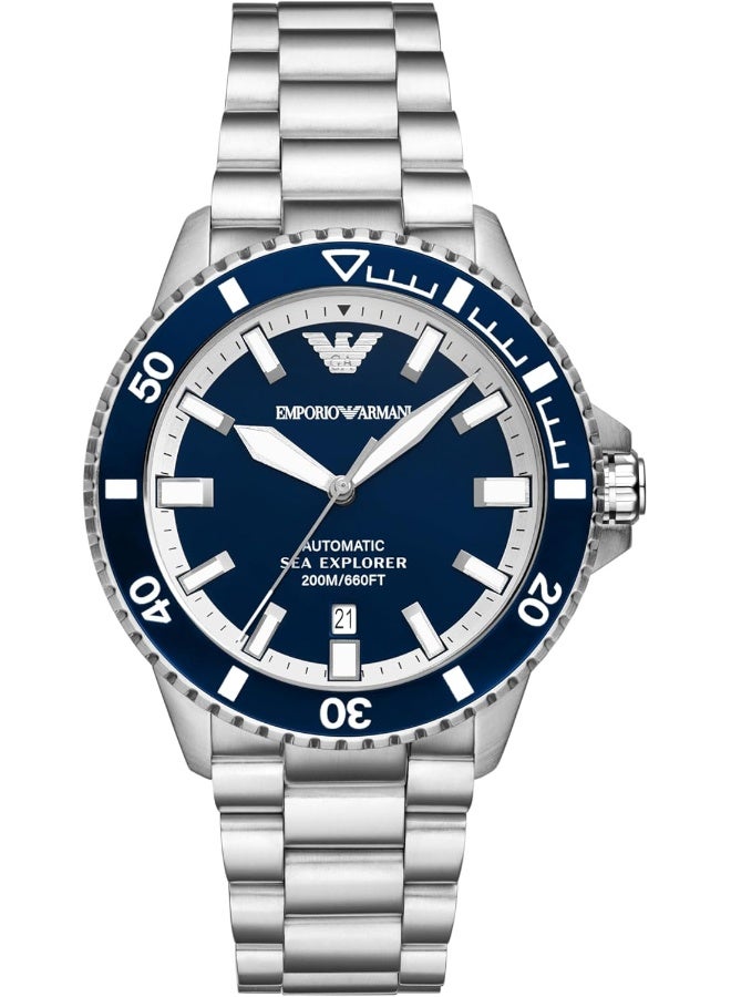 امبوريو ارماني Men's Men's Sea Explorer Elite Automatic Stainless Steel Watch AR60079 - Image 1