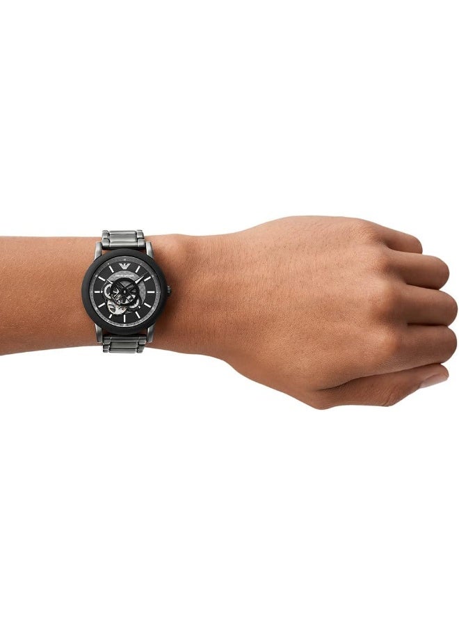 EMPORIO ARMANI Men's Men's Automatic Stainless Steel Watch, 43 mm Case Size AR60010  - Image 2