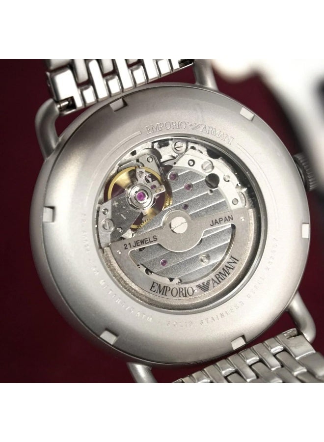 EMPORIO ARMANI Men's Men's Automatic Multifunction, Stainless Steel Watch 43mm AR60024 - Image 3