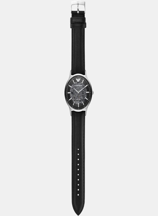 EMPORIO ARMANI Men's Emporio Armani Men's Automatic Black Leather Watch AR60038  - Image 5