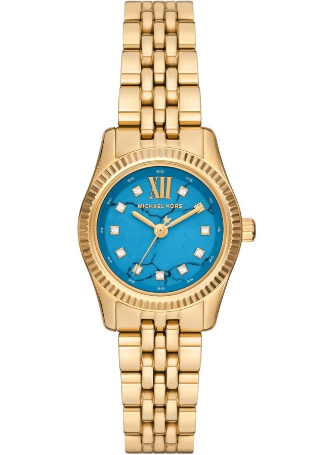 Michael Kors Women's Lexington Three-Hand Gold-Tone Stainless Steel Women's Watch MK3271 - Image 1