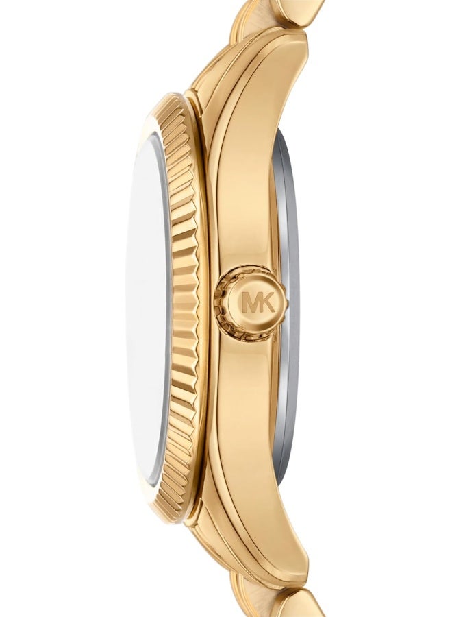 Michael Kors Women's Lexington Three-Hand Gold-Tone Stainless Steel Women's Watch MK3271 - Image 2