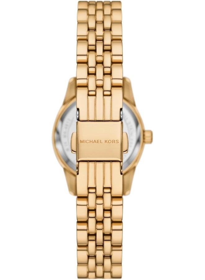 Michael Kors Women's Lexington Three-Hand Gold-Tone Stainless Steel Women's Watch MK3271 - Image 3