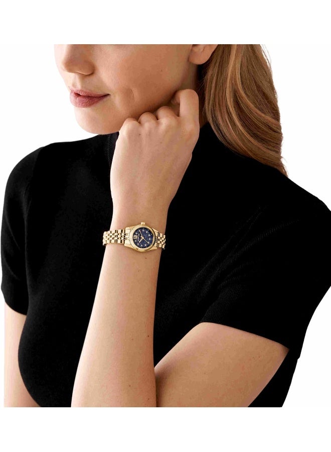 مايكل كورس ساعة نسائية ليكستون باللون الذهبي MK4802 - Image 2