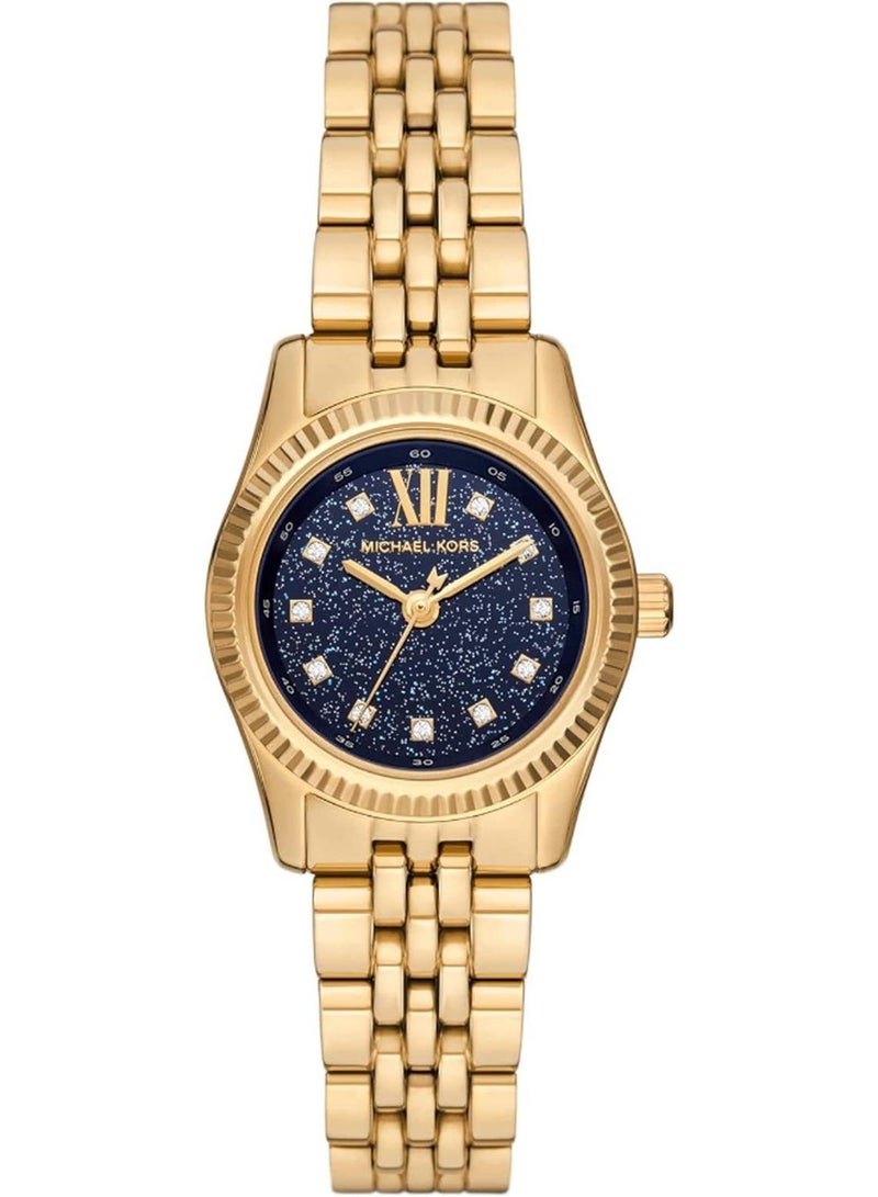 مايكل كورس ساعة نسائية ليكستون باللون الذهبي MK4802 - Image 1