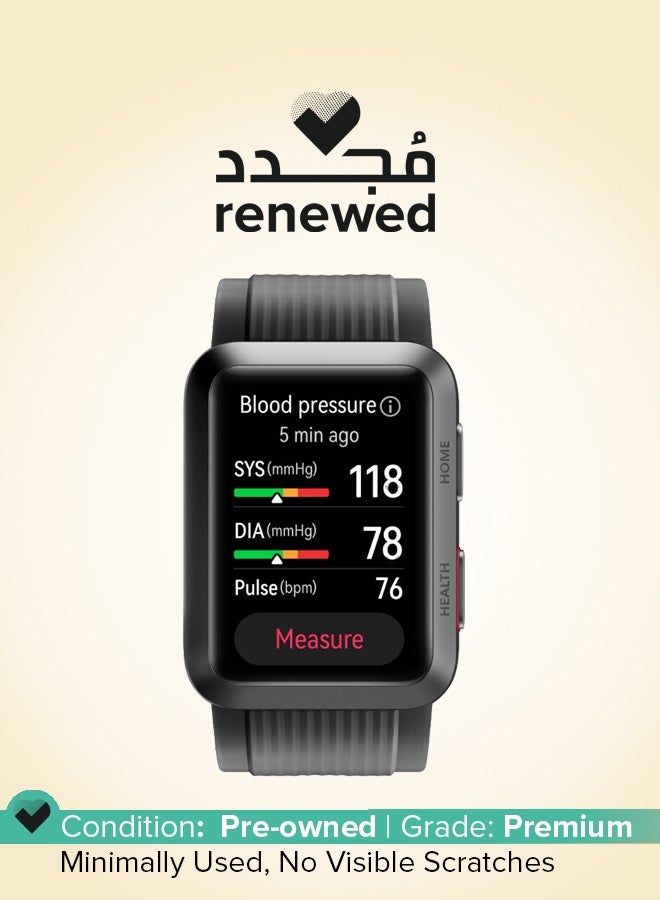 HUAWEI Renewed - Watch D Smartwatch Tracker With Blood Pressure Heart Rate Sleep black  - Image 1