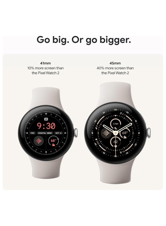 Google Renewed - Pixel Watch 3 (45mm) - Android Smartwatch With Heart Rate Tracking black  - Image 5