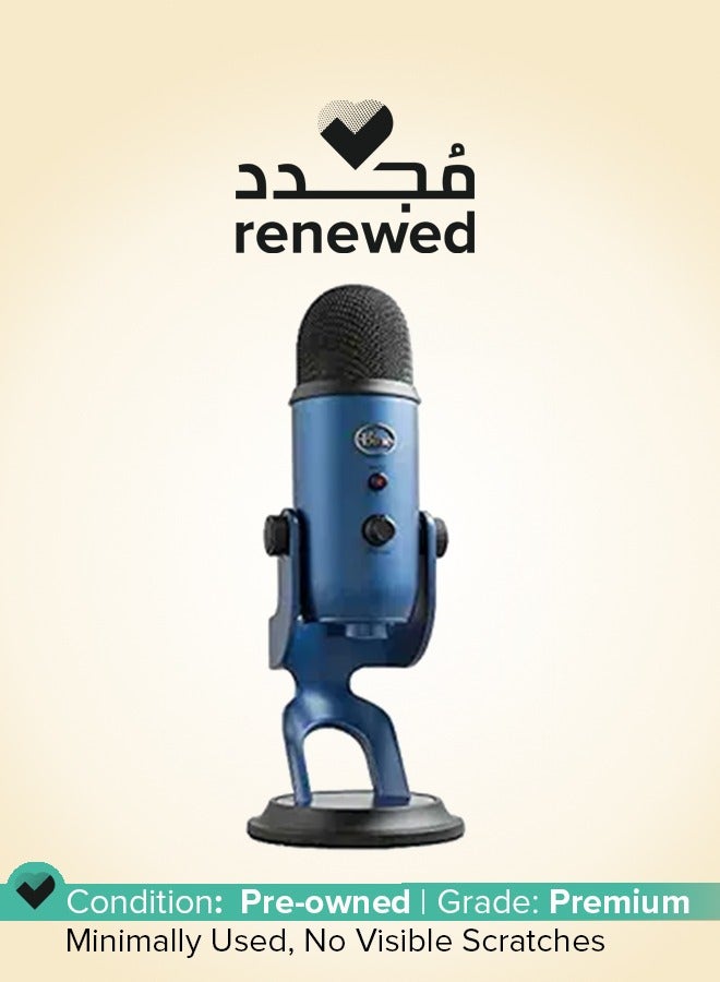 Logitech Renewed - Blue Yeti USB Microphone for Recording YETI BLUE  - Image 1
