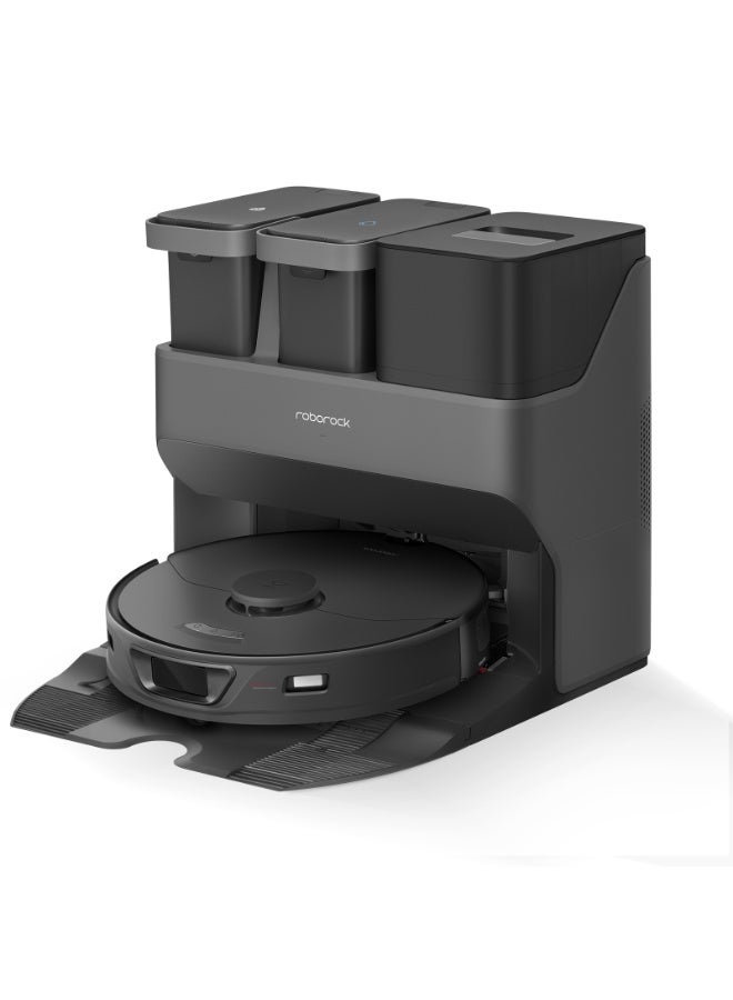 roborock S7 Max Ultra Robot Vacuum Cleaner with Auto Mop Washing/AutoDust Emptying/WarmAirDrying/AutoTankRefilling/DockSelf-cleaningVacuumCleaner(5500 Pa Active Obstacle Avoidance,App/Voice Control) 60 W S7 Max Ultra Black - Image 1