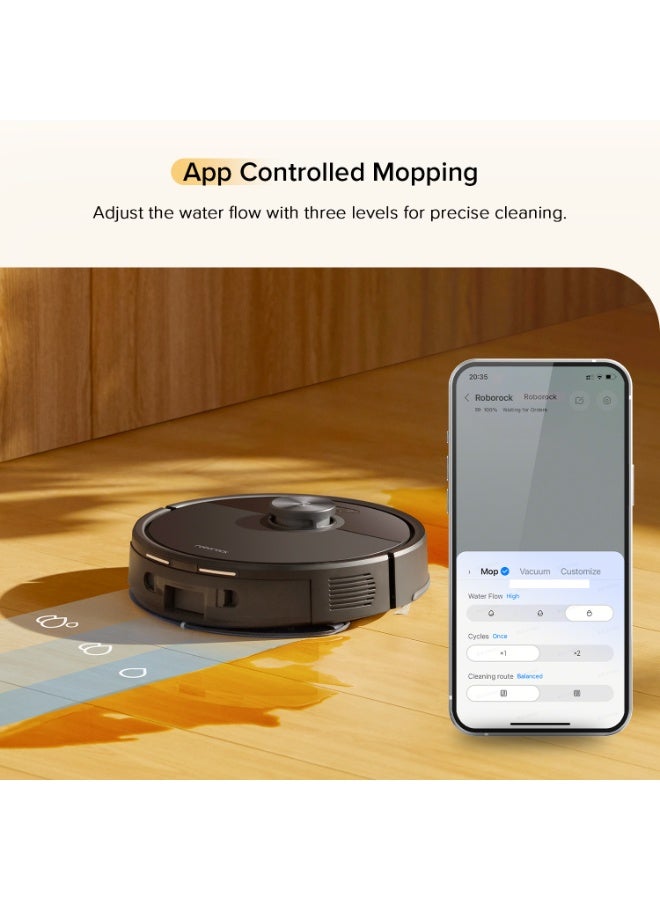 Q7 TF Robot Vacuum and Mop, Upgraded from Q5 Max+, 7 Weeks Self-Emptying, 10000Pa Suction, Dual Anti-Tangle System, for Pet Hair & Carpet, PreciSense LiDAR Navigation, App Control, Black 60 W Q7 TF Black