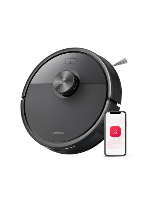 Q7 TF Robot Vacuum and Mop, Upgraded from Q5 Max+, 7 Weeks Self-Emptying, 10000Pa Suction, Dual Anti-Tangle System, for Pet Hair & Carpet, PreciSense LiDAR Navigation, App Control, Black 60 W Q7 TF Black