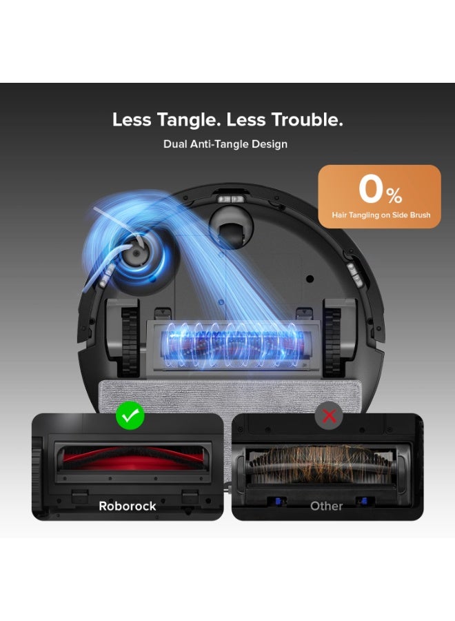 Q10 VF+ Robot Vacuum and Mop,10,000Pa Suction Self-Emptying, Hands-Free Cleaning for up to 7 Weeks,, Obstacle Avoidance, LiDAR Navigation, No-Go Zones, Black 60 W Q10 VF+ Black