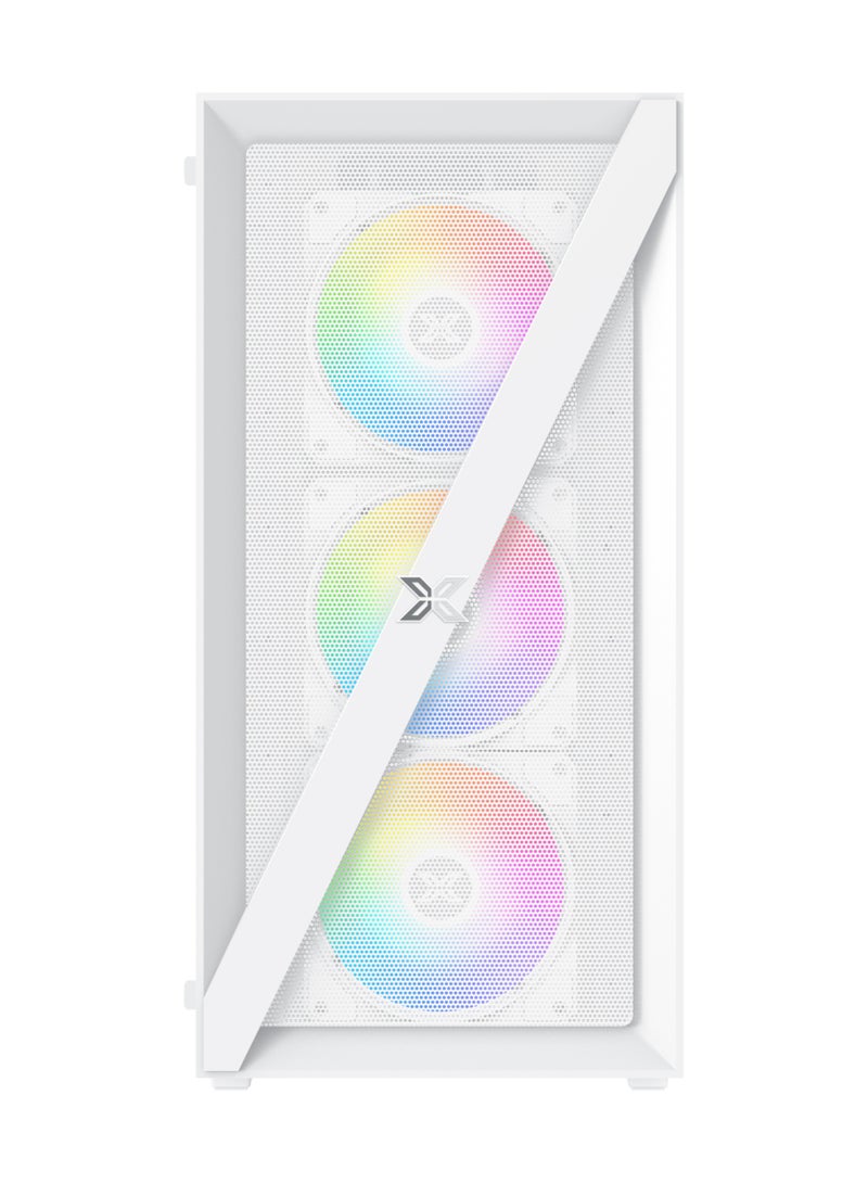 Xigmatek Blade Arctic ATX Gaming Case – Mid-Tower with ARGB Support & USB 3.0-White White  - Image 2