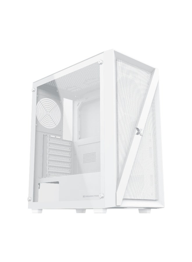 Blade Arctic ATX Gaming Case – Mid-Tower with ARGB Support & USB 3.0-White White