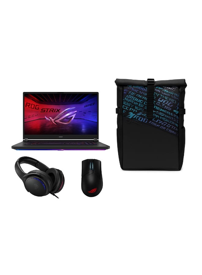 أسوس لابتوب الألعاب ROG Strix SCAR 18 بشاشة 18 بوصة 2.5K (2560x1600) بتردد 240Hz، مع معالج Intel Core Ultra 9 275HX/32GB RAM DDR5/2TB SSD/24GB NVIDIA GeForce RTX 5090/ نظام ويندوز 11 هوم - Image 1
