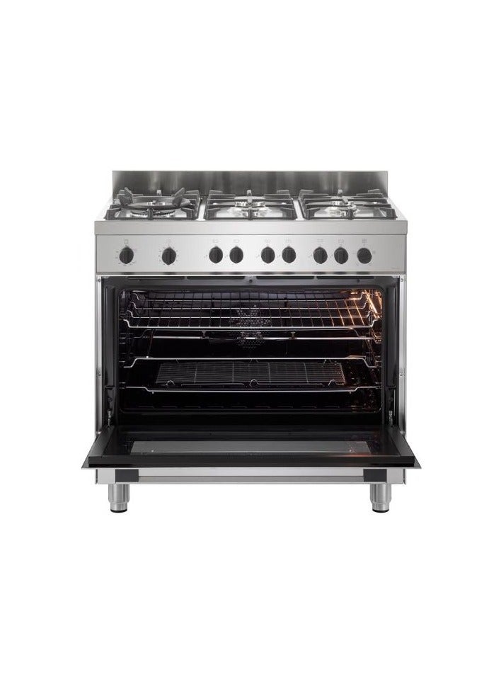 هوفر Cooker 90 x 60 - 6 Gas Burners Stainless HGG96LPGEEGY2 HGG96LPGEEGY2 silver  - Image 3