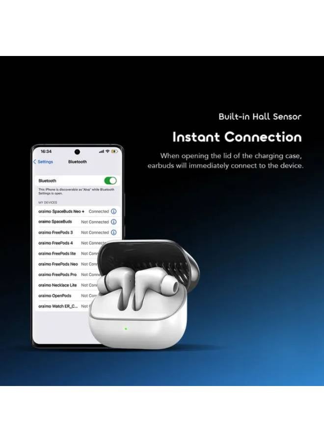 SpaceBuds Neo+ Active Noise Cancelling Bluetooth Earphones Sound360 , Spatial Audio True Wireless Earbuds black