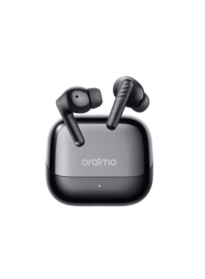 Oraimo SpaceBuds Neo+ Active Noise Cancelling Bluetooth Earphones Sound360 , Spatial Audio True Wireless Earbuds black - Image 1