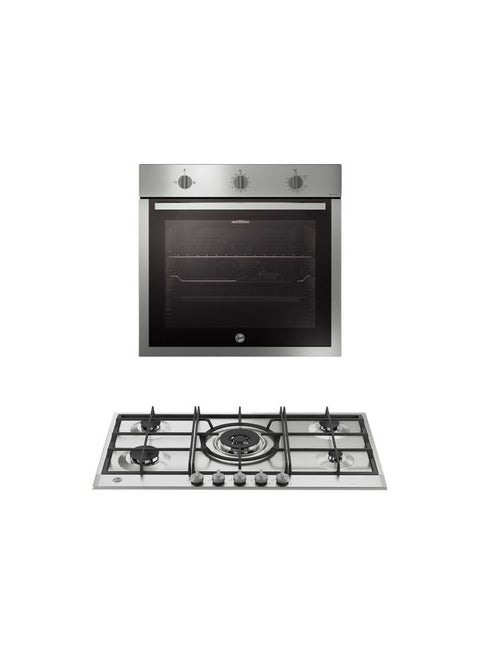 Built-In Set : Hob HVG94K3X EGY + Oven HOU611G6-EGY 70 L 1 W HOU611G6-EGY silver