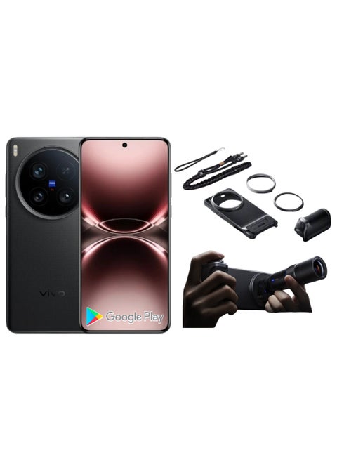 Vivo X200 Ultra Black 1TB 16GB RAM Cell Phone 200.0MP Camera Snapdragon 8 Elite 90W Charge 6000mAh Battery 6.82″ AMOLED 120HZ |Chinese Spec | Experience vivid visuals on the 6.82-inch 2K AMOLED display with a 120Hz refresh rate | Eye comfort: Up to 3000nits peak HDR Brightness. 1B colors with Google Play Support | With photography kit (Black)