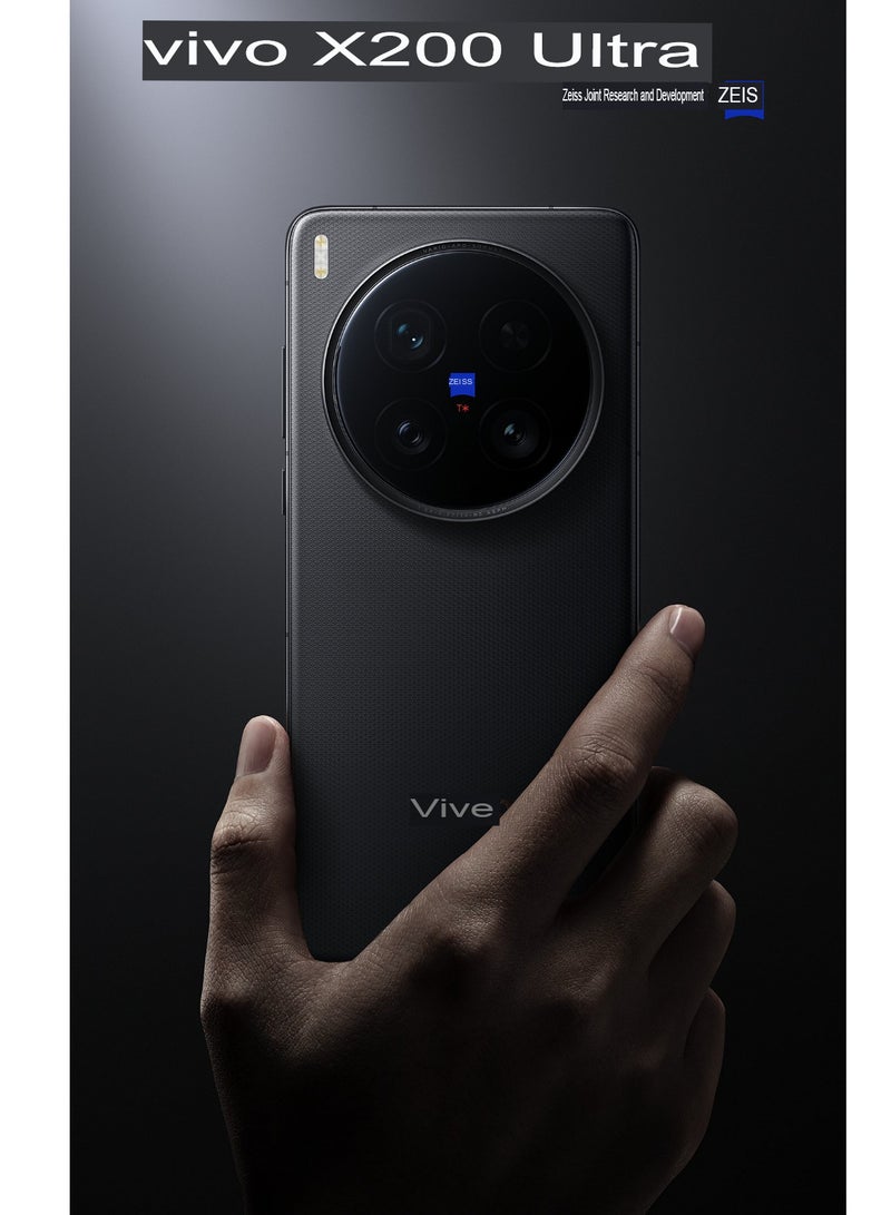 Vivo X200 Ultra Black 1TB 16GB RAM Cell Phone 200.0MP Camera Snapdragon 8 Elite 90W Charge 6000mAh Battery 6.82″ AMOLED 120HZ |Chinese Spec | Experience vivid visuals on the 6.82-inch 2K AMOLED display with a 120Hz refresh rate | Eye comfort: Up to 3000nits peak HDR Brightness. 1B colors with Google Play Support | With photography kit (Black)