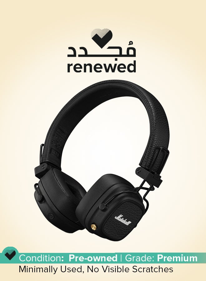 Marshall Renewed - Major V Bluetooth Headphones black  - Image 1