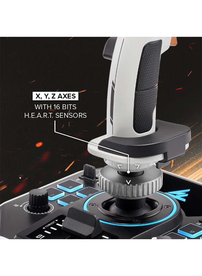 Sol-R2 HOSAS, Hall Effect Technology for Ultra-Precise Gaming, 44 buttons Ideal for Space Flight Simulation (compatible with PC)