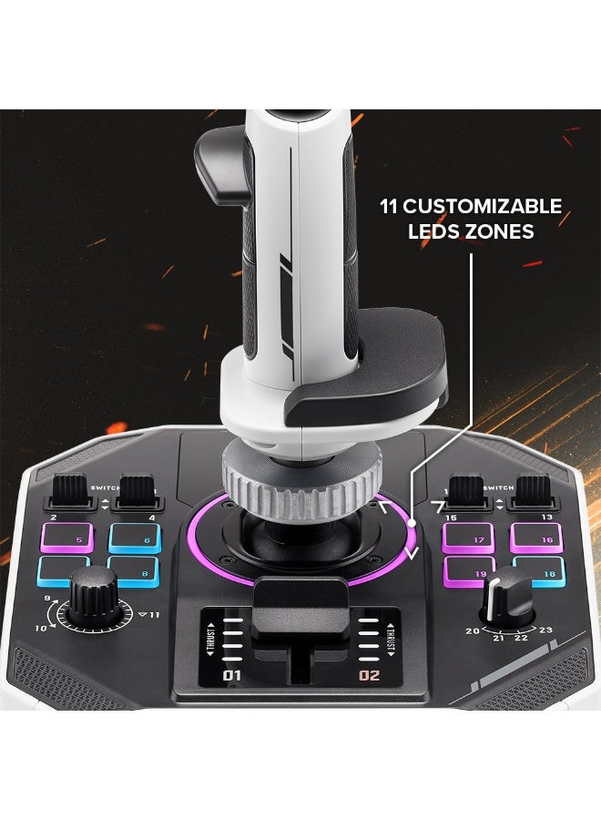 Sol-R2 HOSAS, Hall Effect Technology for Ultra-Precise Gaming, 44 buttons Ideal for Space Flight Simulation (compatible with PC)