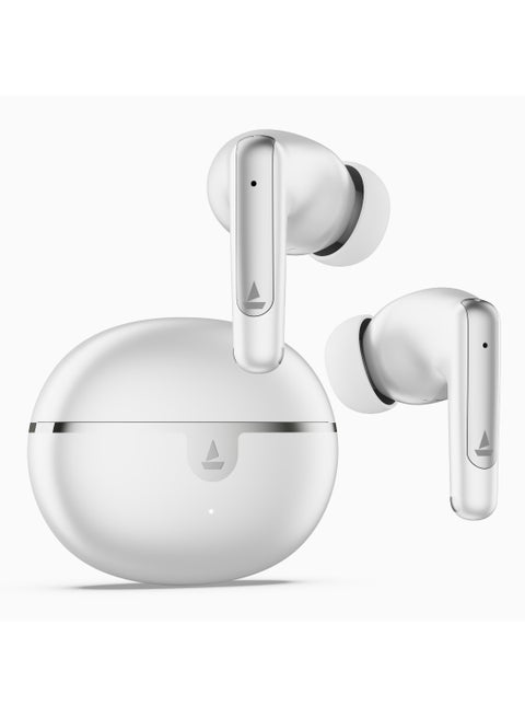 Airdopes 161 Anc Elite In Ear Tws Earbuds With Active Noise Cancellation , Asap Charge And Bluetooth V5.3 White
