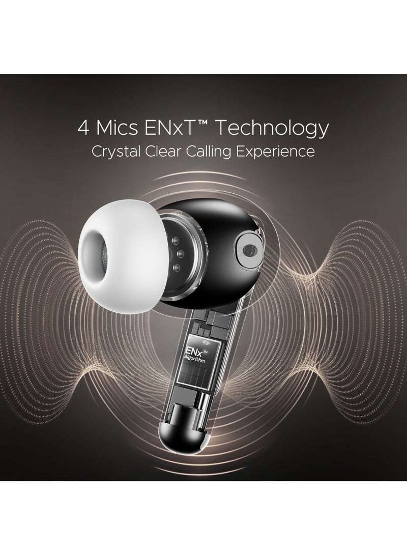 Airdopes 161 Anc Elite In Ear Tws Earbuds With Active Noise Cancellation , Asap Charge And Bluetooth V5.3 White