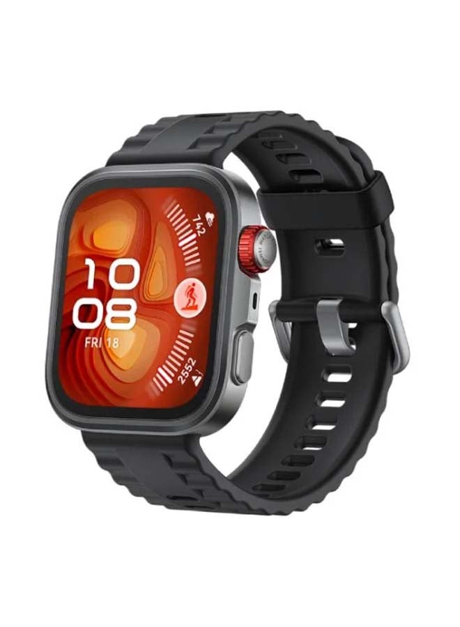 HUAWEI WATCH FIT 4 Pro Smartwatch, 1.82-Inch Display, Black Fluoroelastomer Strap, Pro-Level Outdoor Sports, ECG Analysis, up to 10-Day Battery Life, iOS And Android Black - Image 1