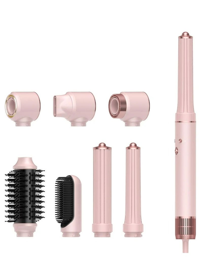 REBUNE - Professional Ionic Hair Styler & Dryer with High-Speed BLDC Motor, 7 Attachments, 1300W Power pink - Image 1