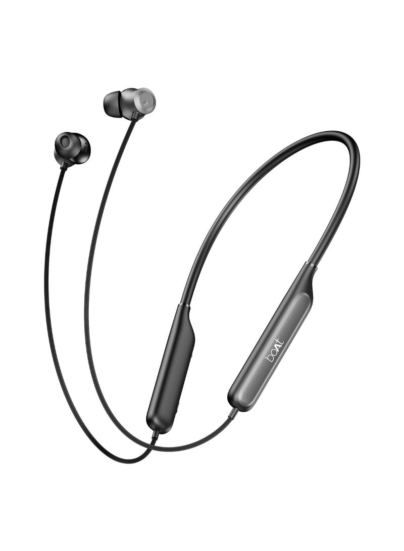boAt Rockerz 210 ANC Bluetooth in Ear Neckband w/Spatial Audio, 30dB ANC, AI-ENx Technology, 40hrs Playback, EQ Modes, 13 mm Drivers, Dual Pairing & Fast Pair Onyx Black  - Image 1