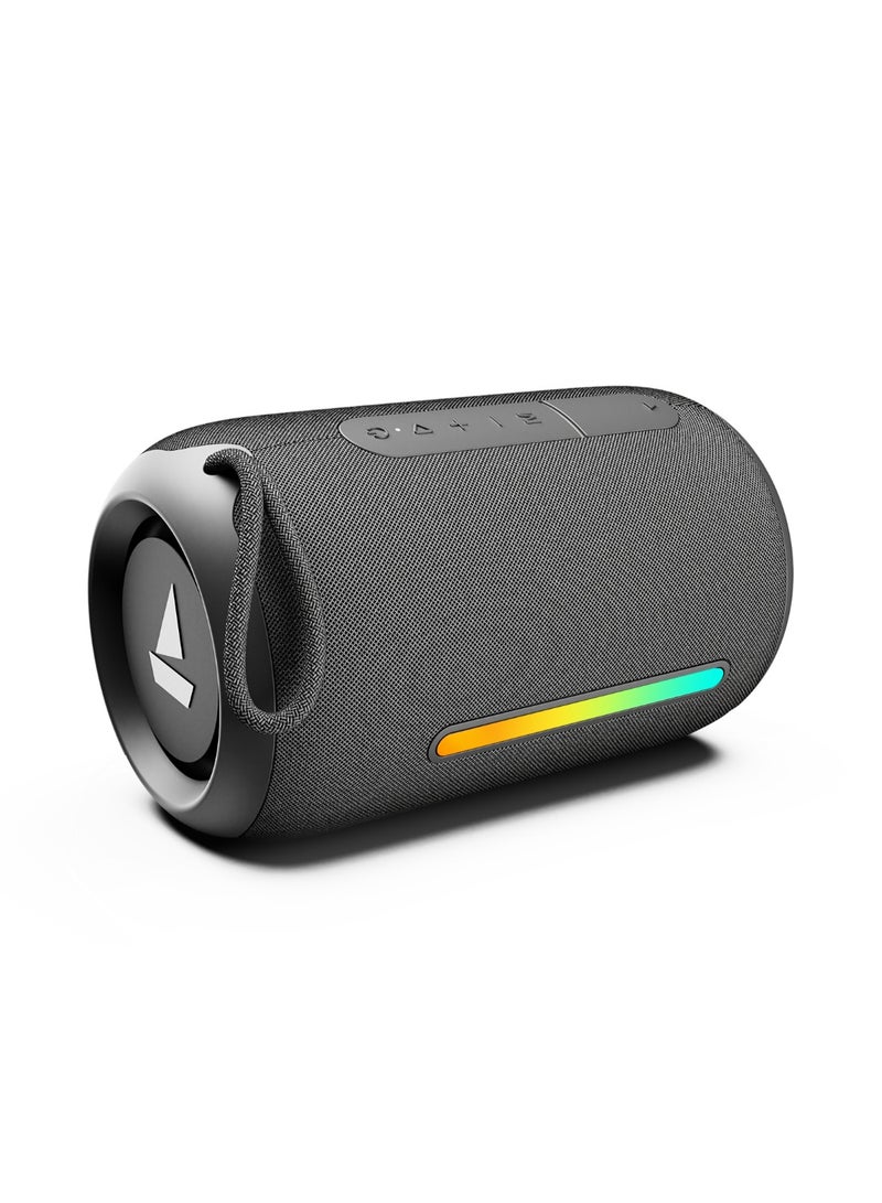 boAt Stone 350 Pro with Dynamic RGB LEDs, 12 HRS Playback, IPX5 & TWS Feature 14 W Bluetooth Speaker(Mono Channel) Groovy Grey  - Image 1