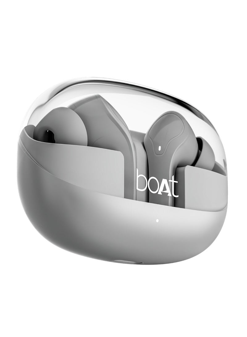 boAt Airdopes 311 Pro, 50HRS Battery, Fast Charge, Dual Mics ENx Tech, Transparent LID, Low Latency, IPX4, IWP Tech, v5.3 Bluetooth Earbuds, TWS in Ear Earbuds Wireless Earphones With Mic Space Grey  - Image 1